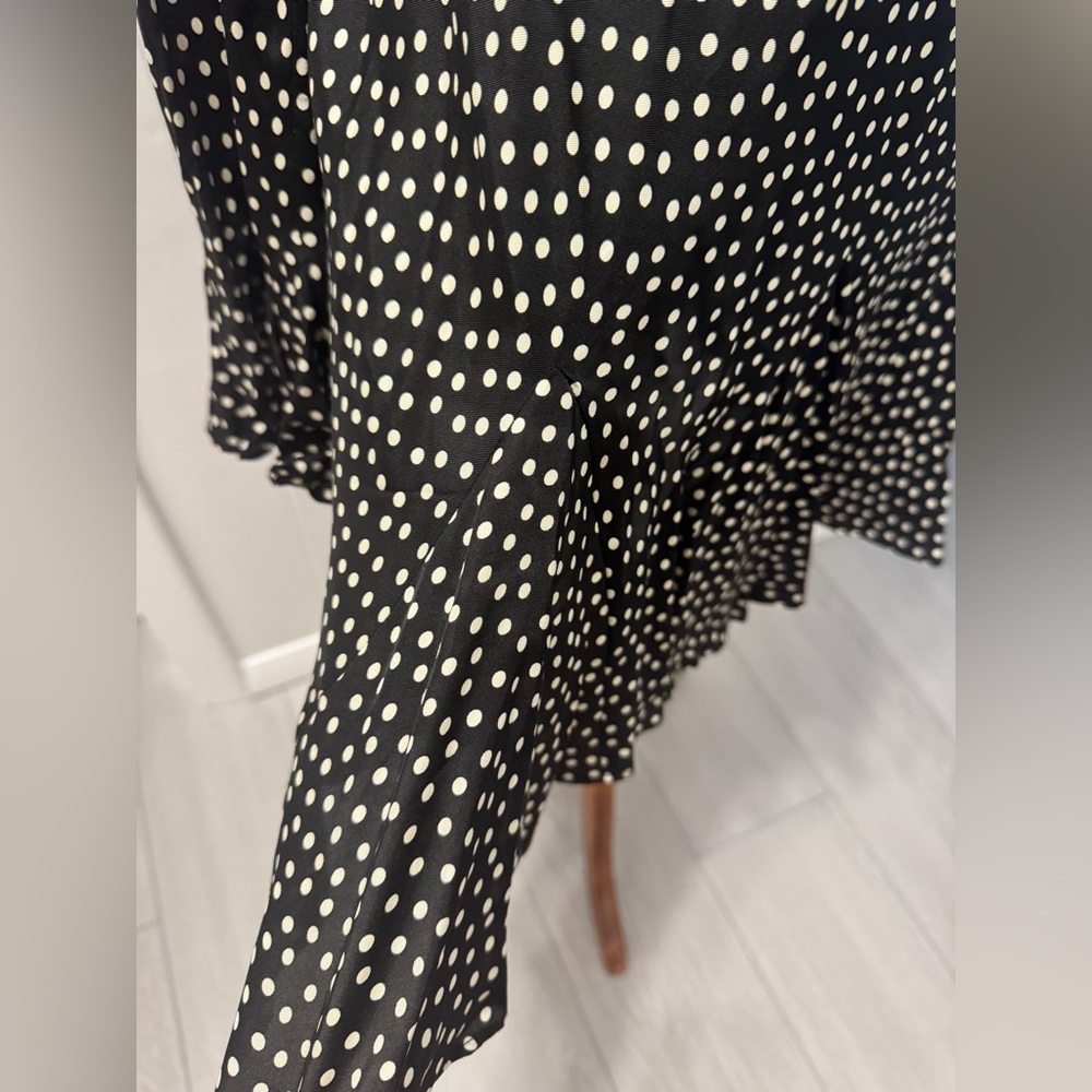 NWT Doen Narcisse Elegant Black Polka Dot Dress Size M - Picture 7 of 10